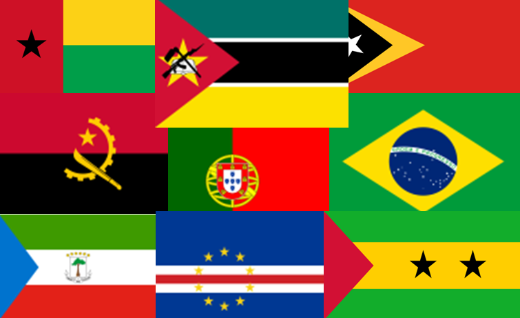 Bandeiras dos países da CPLP